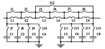 圖7  SSB天調(diào)電容、電感網(wǎng)絡(luò)