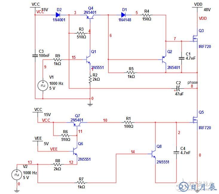 nmos高端驅(qū)動自舉電路