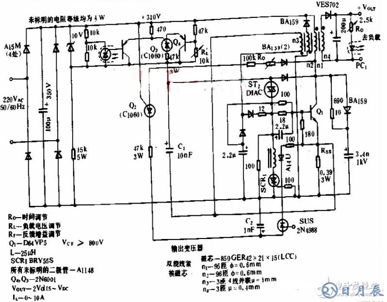 大電流開關(guān)電源電路圖大全（L296/DC-DC變換/CF8865）