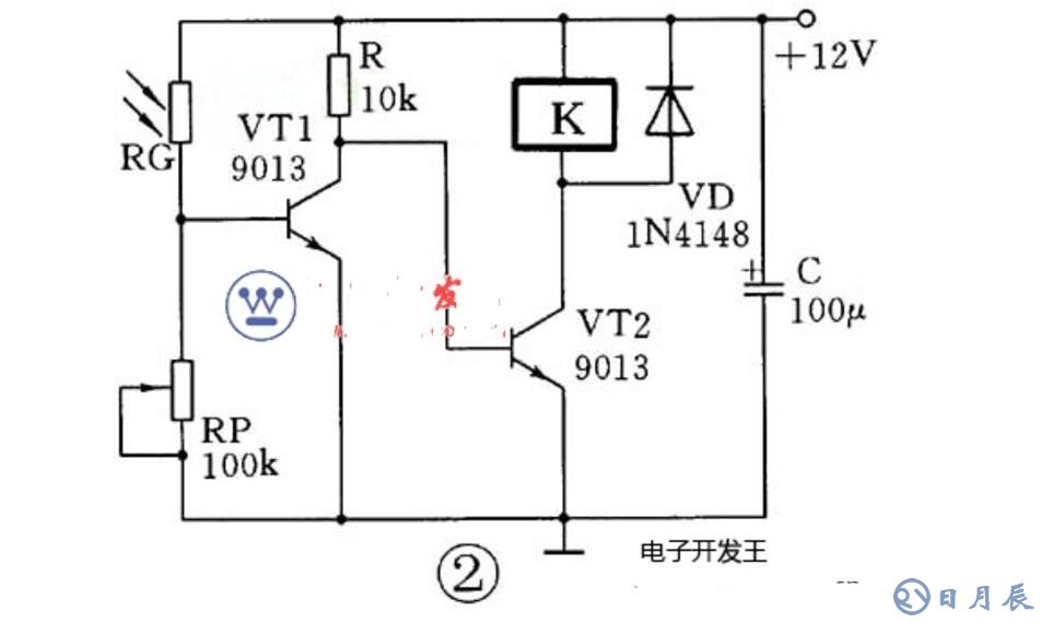 三極管組成的光控開關(guān)電路原理圖_四款光控開關(guān)電路圖