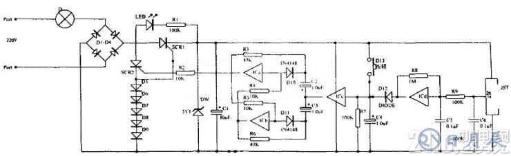 用數(shù)字電路CD4069制作的萬能遙控輕觸開關