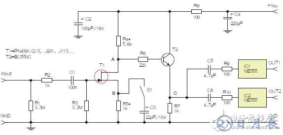 基于555定時器和D類放大器的耳機音頻線路驅(qū)動器設(shè)計