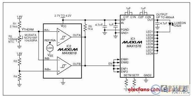 基于一只大功率白光LED模組的電路驅(qū)動方案